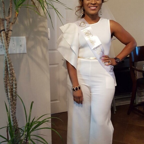 SOLD. FINAL SALE!!! Ruffle Jumpsuit - Picture 5 of 6